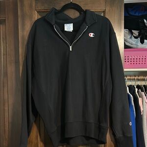 Champion Black Reverse Weave Sweatshirt